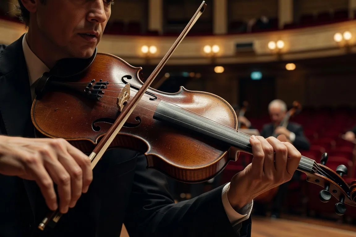Léa Hennino, altiste française, jouant en concert avec son alto