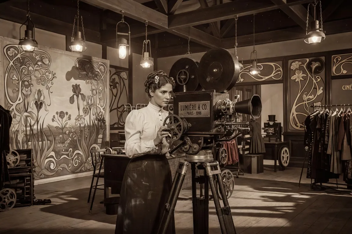 Alice Guy, première cinéaste mondiale, derrière une caméra au début du XXe siècle