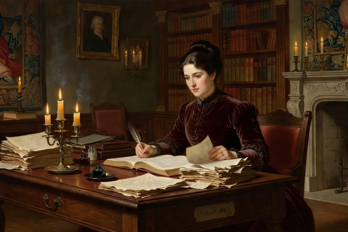 Portrait encyclopédique de George Sand, écrivaine française du XIXe siècle